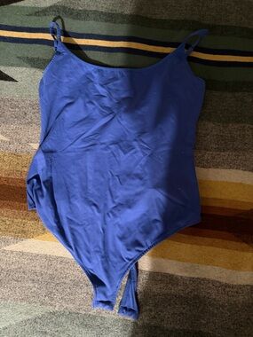 Free People Cobalt Blue Scoop-Neck Top